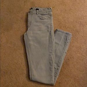Super skinny grey jeans